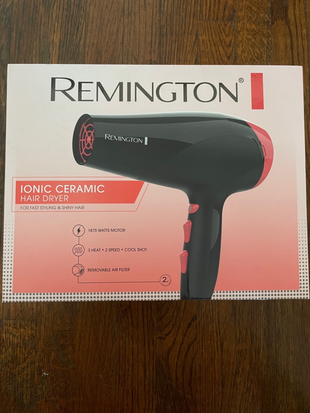 Remington Black and Red Ionic Ceramic Hair Dryer